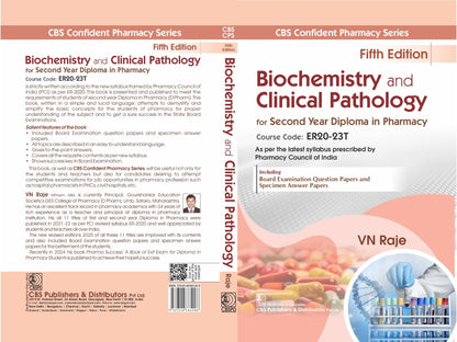 CBS Confident Pharmacy Series | Biochemistry and Clinical Pathology for Second Year Diploma in Pharmacy 5/e