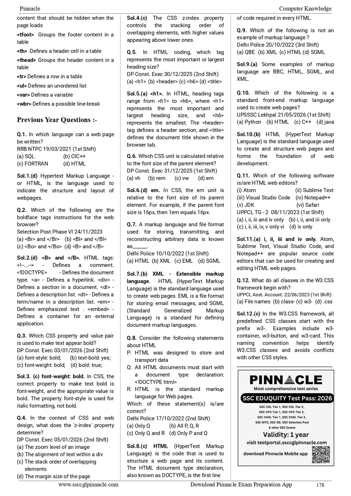 Ultimate Guide for Computer Awareness 2026-27 | English Medium | Chapterwise Theory, 1900+ MCQs & PYQs | For SSC, Railway, Banking, Delhi Police, CPCT, DSSSB, State PCS & Other One-Day Exams