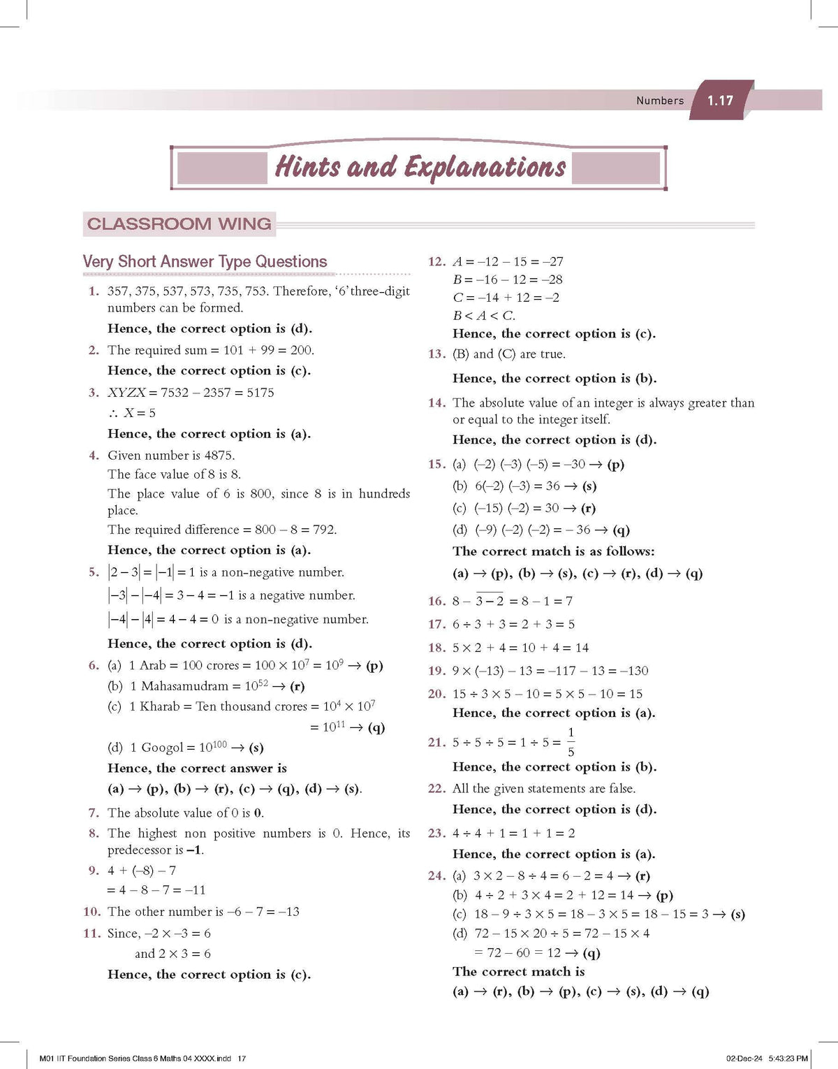 Pearson IIT Foundation'25 Mathematics Class 6 | For JEE, NTSE & Olympiad Exams | As per CBSE, ICSE & State Curriculums | Free acess to 11 Online Assessments, 55 Video Solutions & Interactive Tests via Pearson MyInsights & elibrary | 7th edition