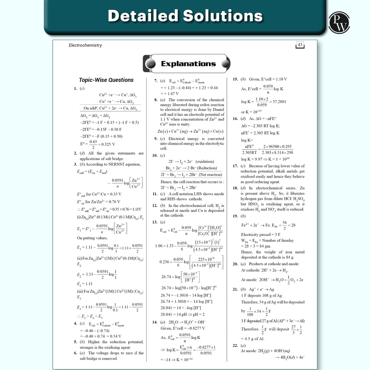 PW CUET UG Entrance Exam Books 2026 – Chemistry | Chapterwise & Topicwise MCQs Question Bank | Theory + Exercises | CUET UG PYQ (2025–2022) | Mock Tests | Latest NTA Pattern