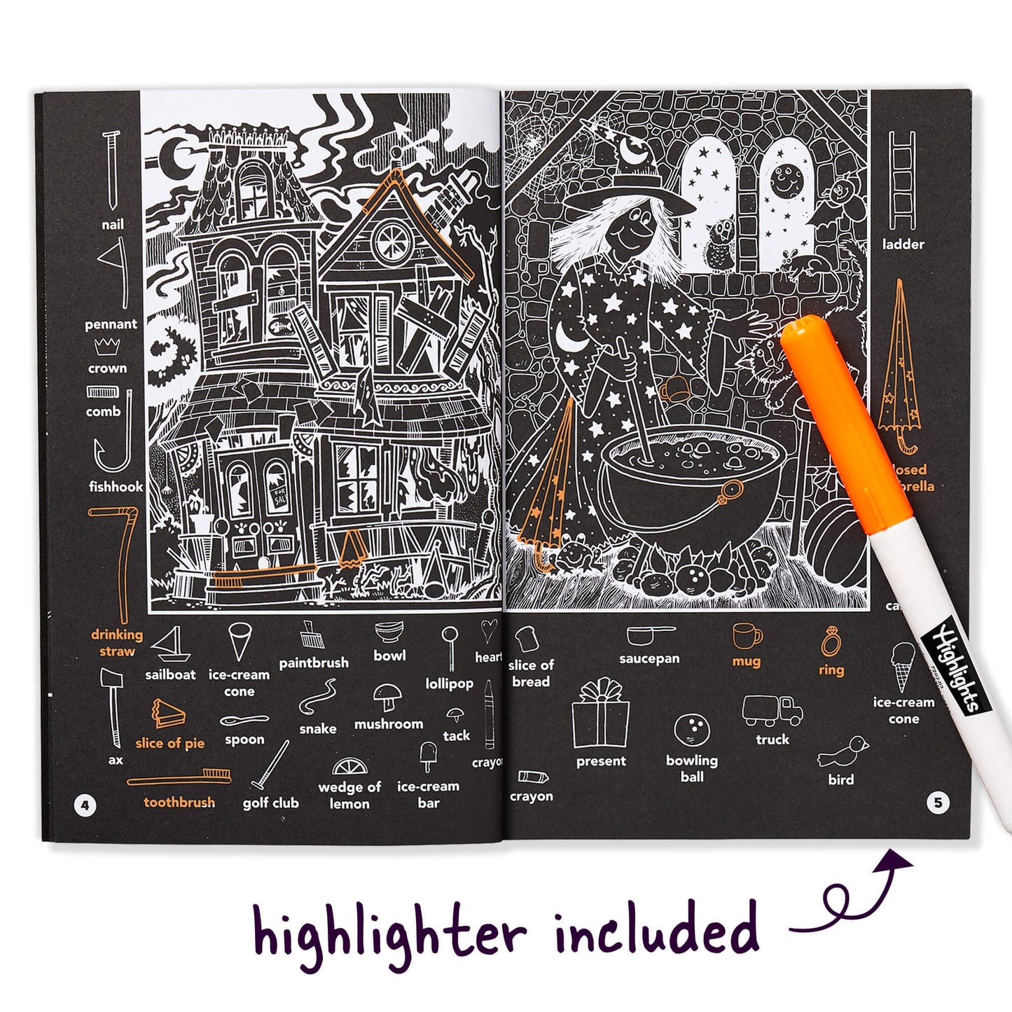 Halloween Hidden Pictures Puzzles to Highlight: Halloween Coloring & Activity Book with Over 300 Hidden Objects to Find