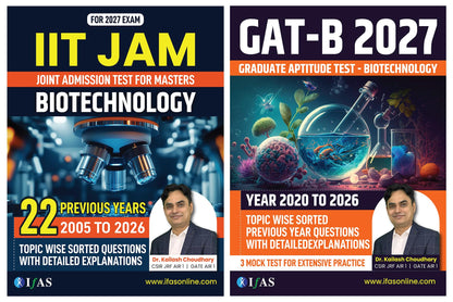 IIT JAM Biotechnology and GAT B PYQ Book Combo (2 Books) | Previous Year Questions (2005-2026) with Solutions for IIT JAM Biotechnology and ... (GAT B Biotechnology & IIT JAM Biotechnology)