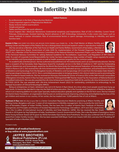 The Infertility Manual, 5/E for OBG Postgraduates, Gynecologists and Reproductive Medicine Specialists | Complete ART Guide Covering ICSI, IVF, Embryology and Male and Female Factor Infertility: 1