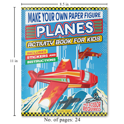 Make Your Own Paper Figures – Planes Cut, Fold & Create Flying Fun | Ages 6–10 | DIY Activity Book with Templates for 2+ Hours of Crafty Fun: Planes (Activity Book for Kids)