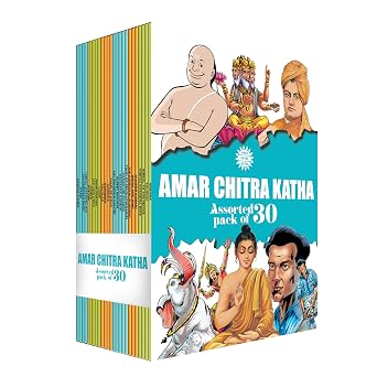 Amar Chitra Katha Assorted Pack of 30 Collector's Set | Collection of Indian Mythology, History & Legends | 30 Illustrated Classic Comics | Premium ... for Kids (Amar Chitra Katha Collection)