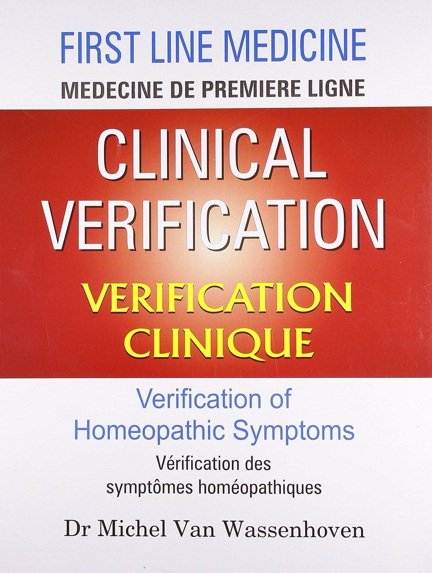 CLINICAL VERIFICATION VERIFICATION CLINIQUE book cover