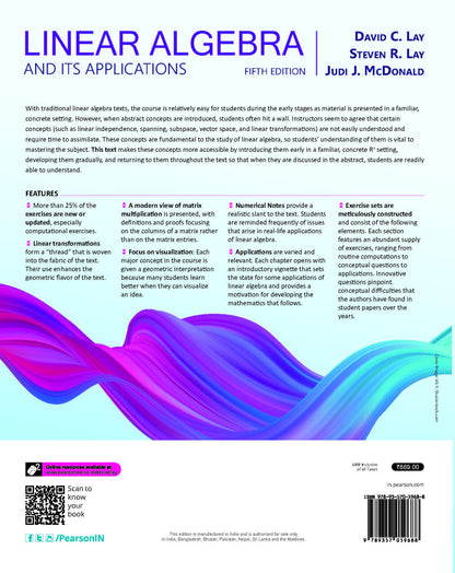 Linear Algebra and Its Applications, 5th Edition - Pearson