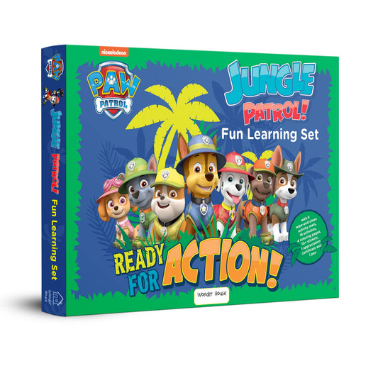 Nickelodeon Paw Patrol - Jungle Patrol! : Fun Learning Set (With Wipe And Clean Mats, Coloring Sheet book cover