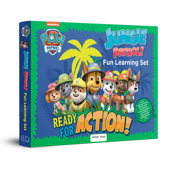 Nickelodeon Paw Patrol - Jungle Patrol! : Fun Learning Set (With Wipe And Clean Mats, Coloring Sheet