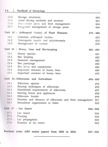 Handbook of Entomology (4th Edition)