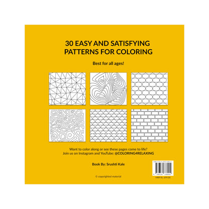 Coloring for Relaxing : Stress-relief premium quality easy coloring book for busy adults | Ages 3 to 70 | Premium 150GSM paper | Thick bond paper