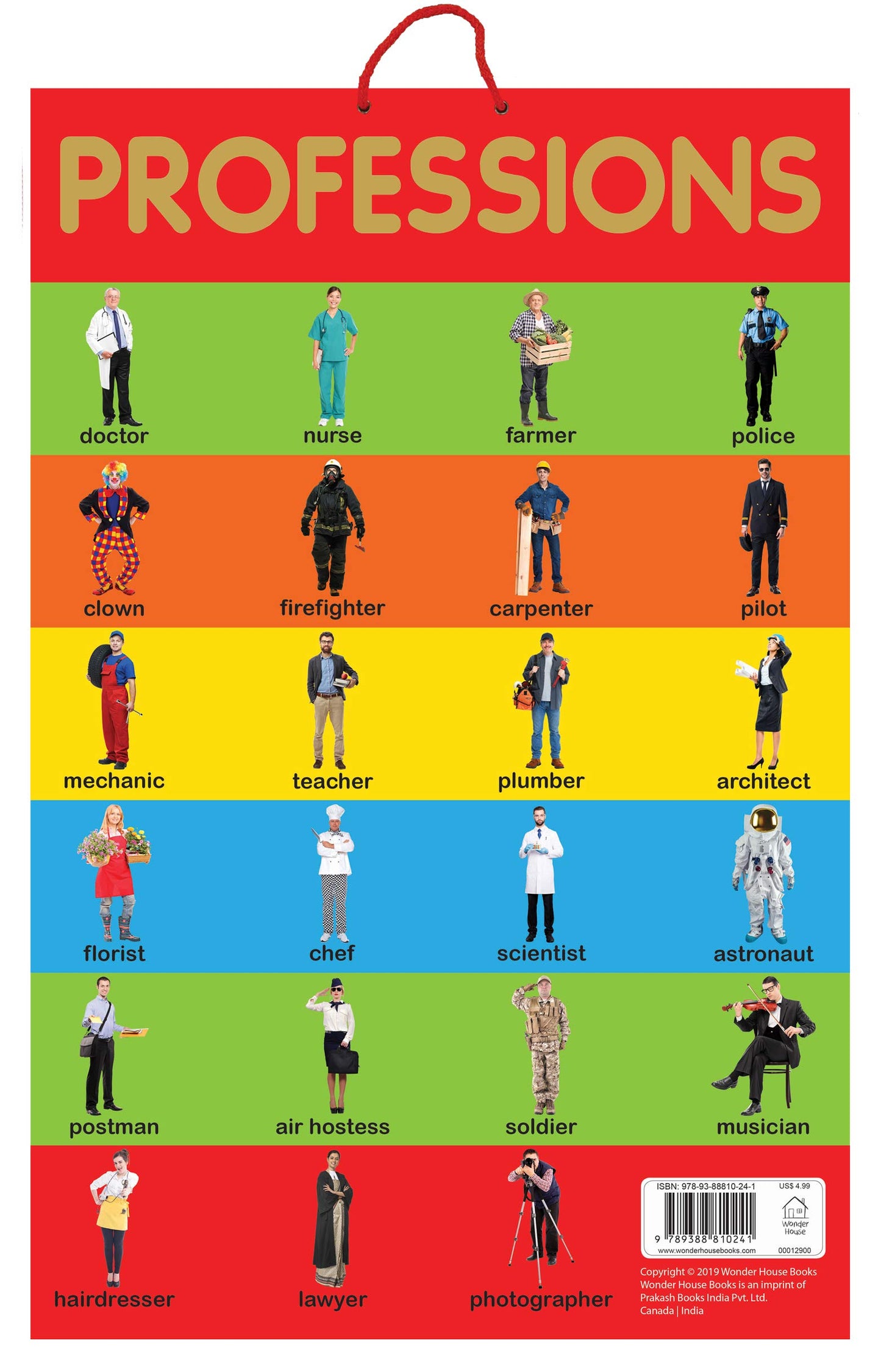 Professions - Early Learning Educational Posters For Children: Perfect For Kindergarten, Nursery and book cover