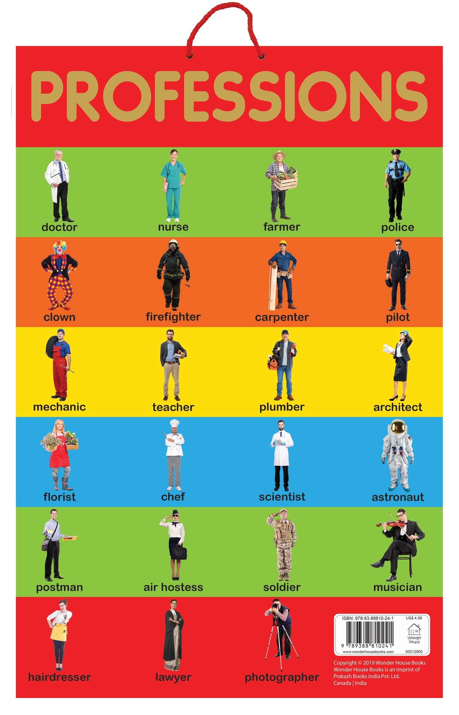 Professions - Early Learning Educational Posters For Children: Perfect For Kindergarten, Nursery and book cover