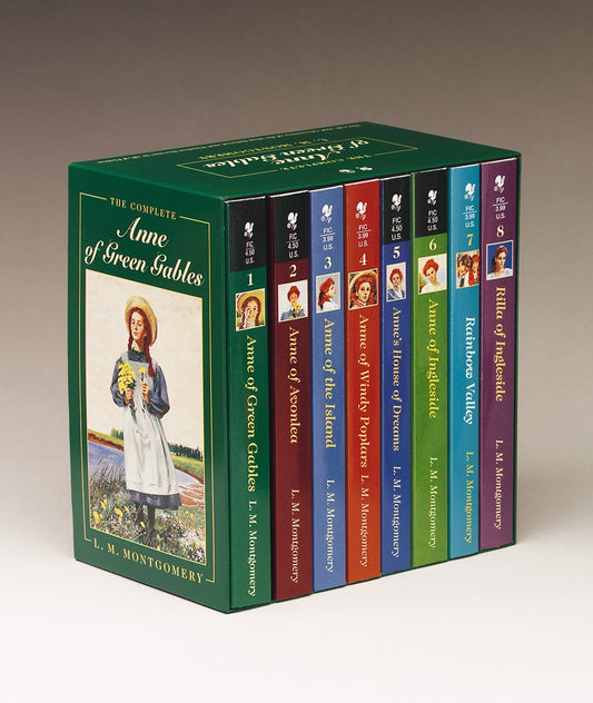 Anne of Green Gables  Complete 8-Book Box Set: The Life and Adventures of the Most Beloved and Timeless Heroine in All of Fiction by L. M. Montgomery book cover