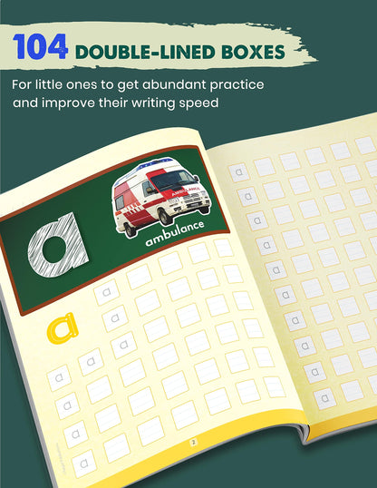 Blossom English Alphabet Writing Book for Kids | ABCD Small Letter Practice and Activities for Nursery Children | 104 Practise Boxes for each Letter [Paperback] Content Team at Target Publications