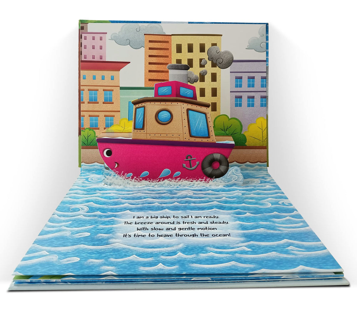 Pop-Up Transport - Ship - Gorgeously Illustrated Pop-Up Book For Children - Learn About The World Of Ships And What All They Do
