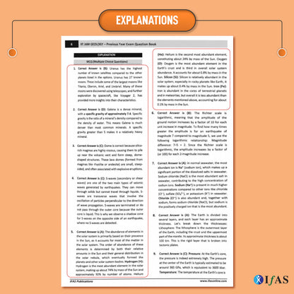 IIT JAM Geology PYQ Book 2027 | Previous Year Solved Papers 11 Years' (2015 to 2026) with Detailed Solutions | Best Seller PYQ for IIT JAM, CUET PG and GATE Geplogy Exams in India | IFAS Publications