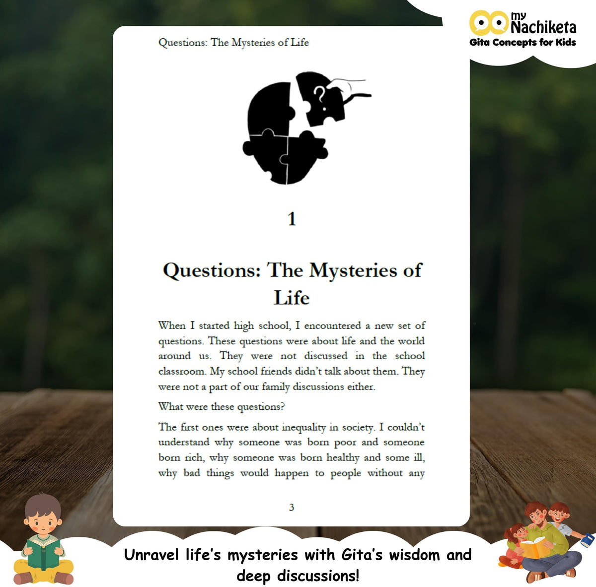 Gita for teens | Age 12 and above | Mysteries of Life | 17 chapters and answers to mysteries of life