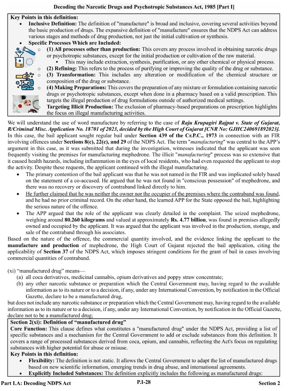 Lawmann's Decoding The Narcotic Drugs and Psychotropic Substances Act, 1985 | NDPS | A Practical Guide for Investigators, Prosecutors and Legal Professionals