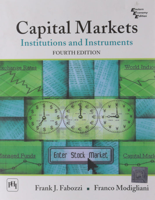 Capital Markets: Institutions and Instruments by Fabozzi (Author), Frank J (Author) book cover