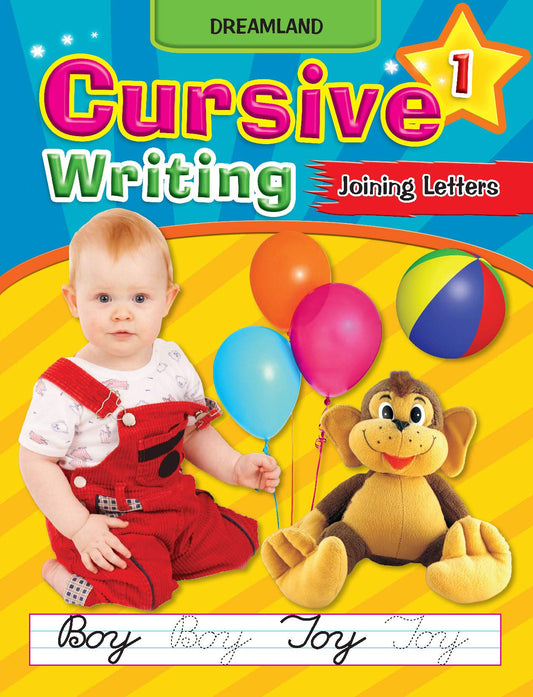 Joining Letters Cursive Writing Book 1 for Children Age 3 - 5 years - Handwriting Practice Book by Dreamland Publications (Author) book cover
