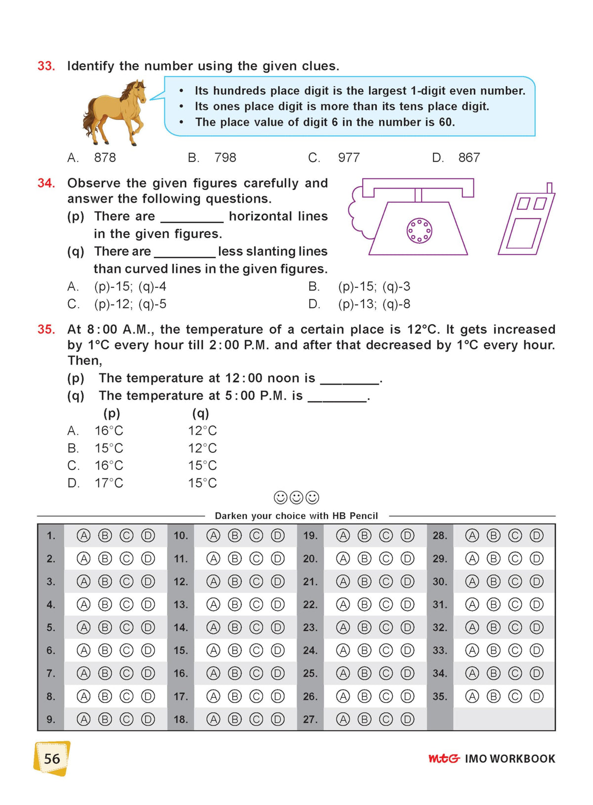 MTG International Mathematics Olympiad (IMO) Workbook Class 2 - Chapter-wise MCQs with Achievers Section - SOF Olympiad Books For 2026-27 Exam