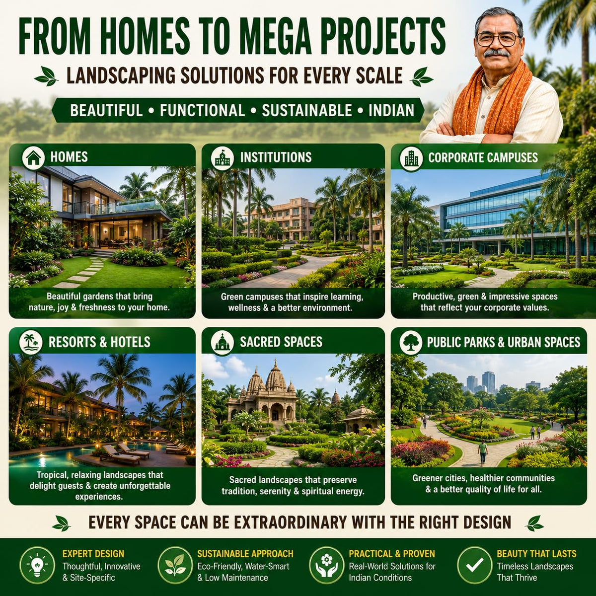 Landscaping in India: Garden Design, Plant Selection, Palm Trees & Sustainable Gardening Guide Dinesh Chandra Rawat (Landscaping Expertise)