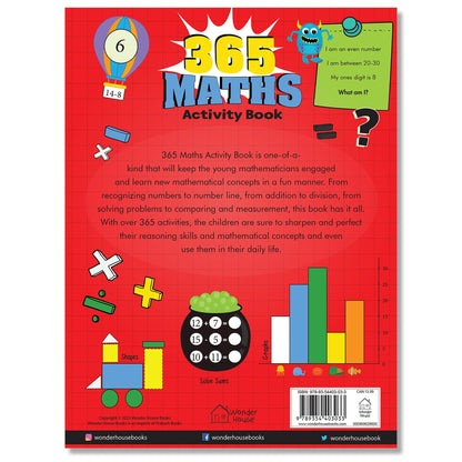 365 Maths Activity Book For Kids: Age 5+