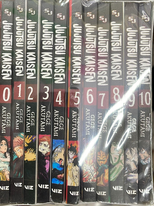 GLOW GLOSSARY Jujutsu Kaisen Manga Book Set (Volumes : 0-10) Combo of 11 Books