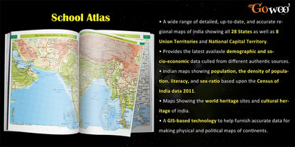 SCHOOL ATLAS (ENGLISH) - MAPLITHO | Student's Guide to Geography: Latest Edition Atlas with Detailed Maps
