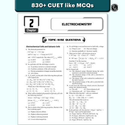 PW CUET UG Entrance Exam Books 2026 – Chemistry | Chapterwise & Topicwise MCQs Question Bank | Theory + Exercises | CUET UG PYQ (2025–2022) | Mock Tests | Latest NTA Pattern