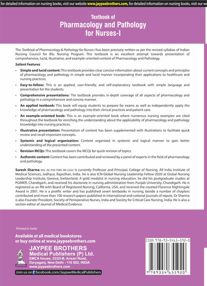 Textbook of Pharmacology, Pathology & Genetics for Nurses-II