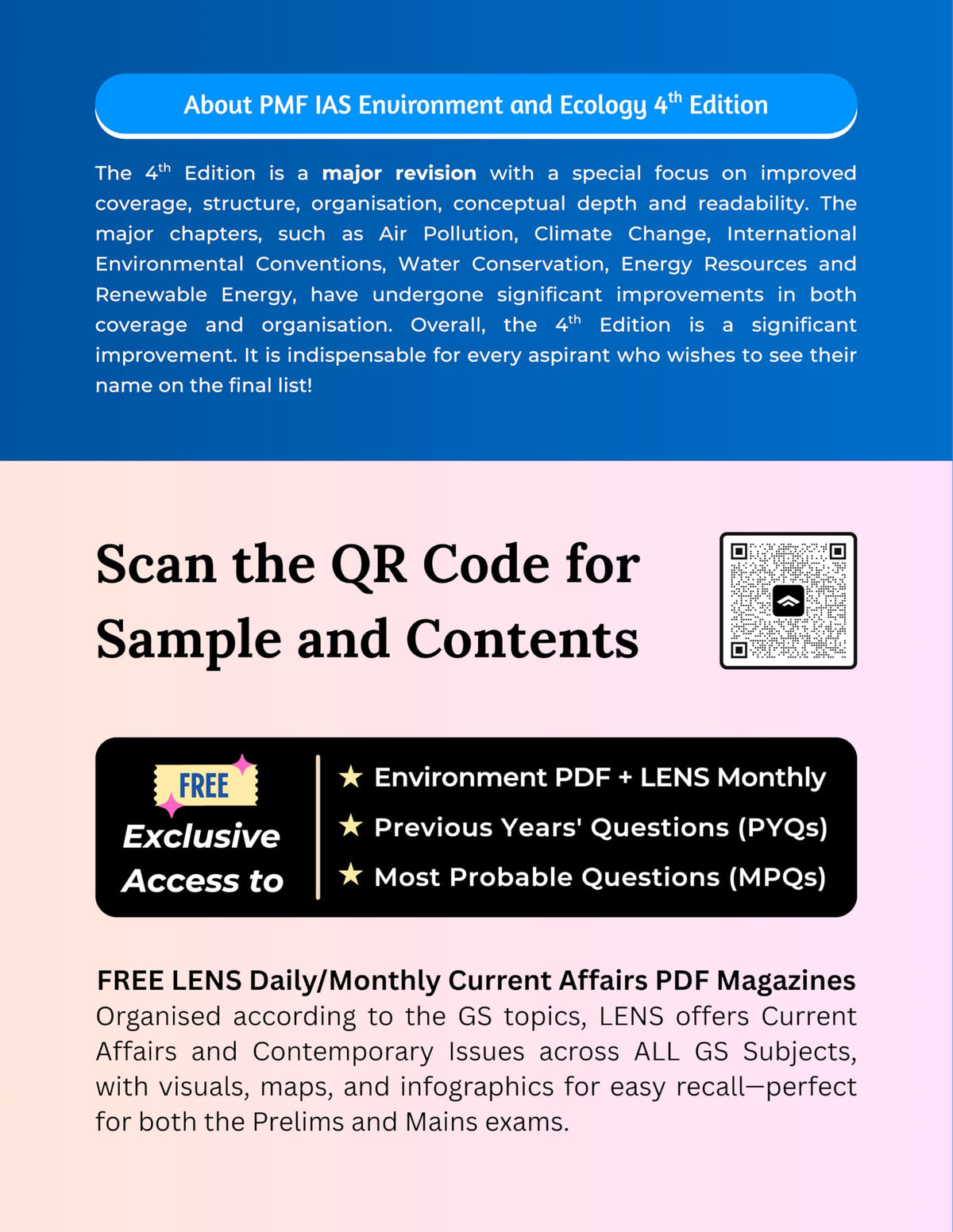 PMF IAS Environment for UPSC and State Civil Services Exams 2026-27