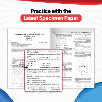 Oswaal ICSE | 10 Sample Question Papers | Class 10 | Mathematics (For 2027 Exam) | Includes–Board Paper 2026 & Specimen 2027 | With On Tips Notes, Mind Maps & Oswaal AI