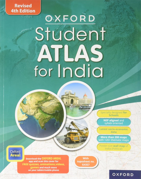 Oxford Student Atlas For India| 4th Edition | For the middle and secondary stages: Classes 6–10