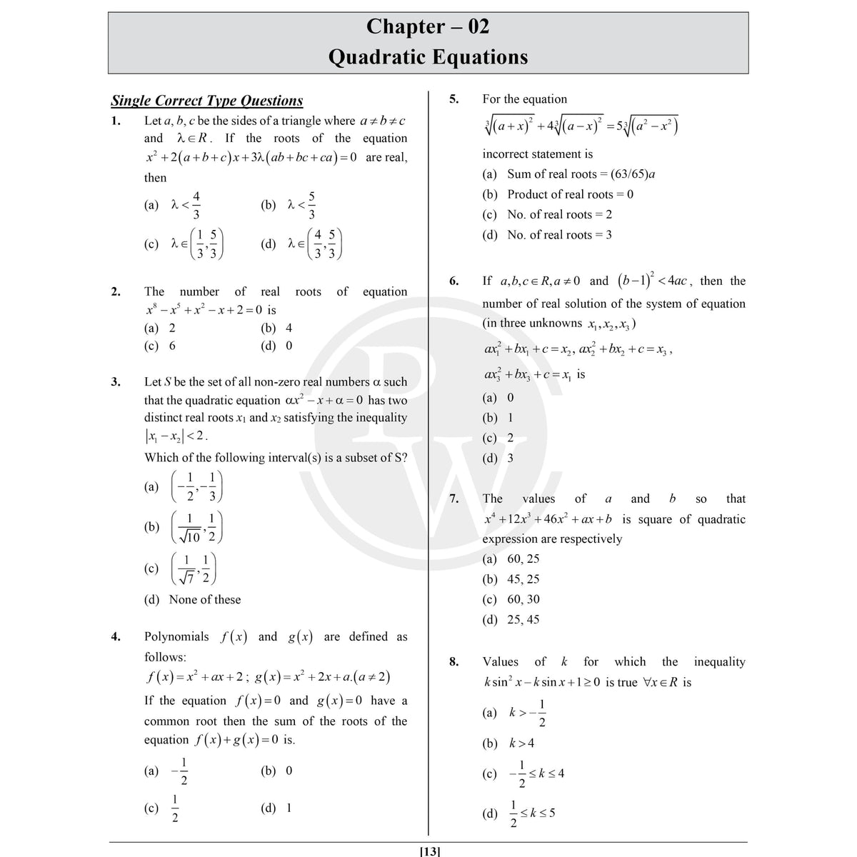PW Mission 100 Mathematics Crash Course For JEE 2027 Exam | 2000+ Practice Questions Based on JEE Pattern with Detailed Solutions