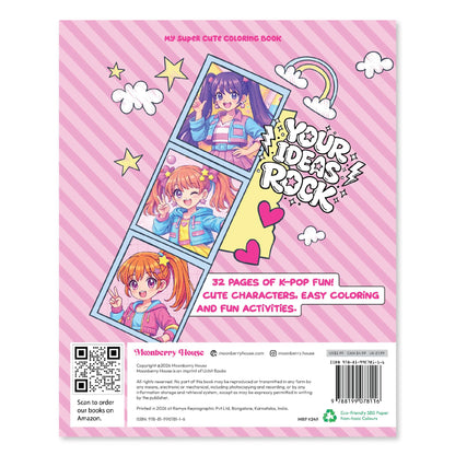 K-Pop Girls Club - Super Cute Coloring & Activity Book for Girls Ages 6-12 | Fashion, Dance, Music & Design Fun | Kawaii Anime Style Coloring Book | ... year old girl (My Super Cute Coloring Book)