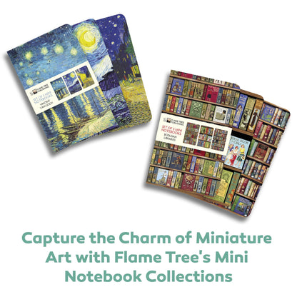 Flame Tree Gift Vincent Van Gogh Set Of 3 Mini Notebooks (Mini Notebook Collections), 64 Pages