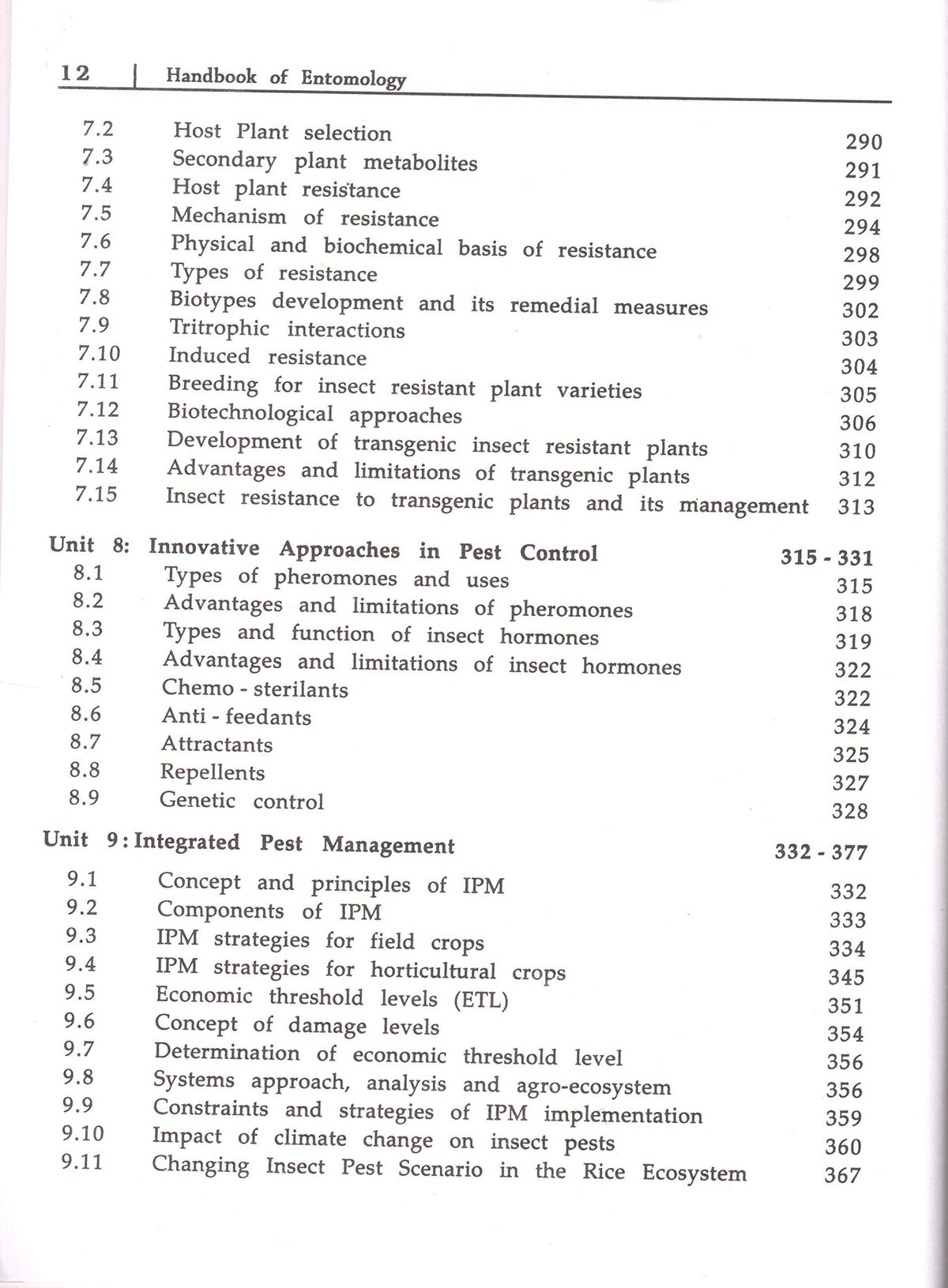Handbook of Entomology (4th Edition)