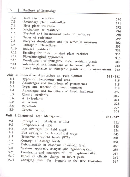 Handbook of Entomology (4th Edition)