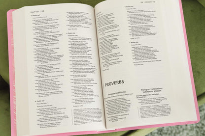 Niv, Gift and Award Bible, Leather-Look, Pink, Red Letter Edition, Comfort Print