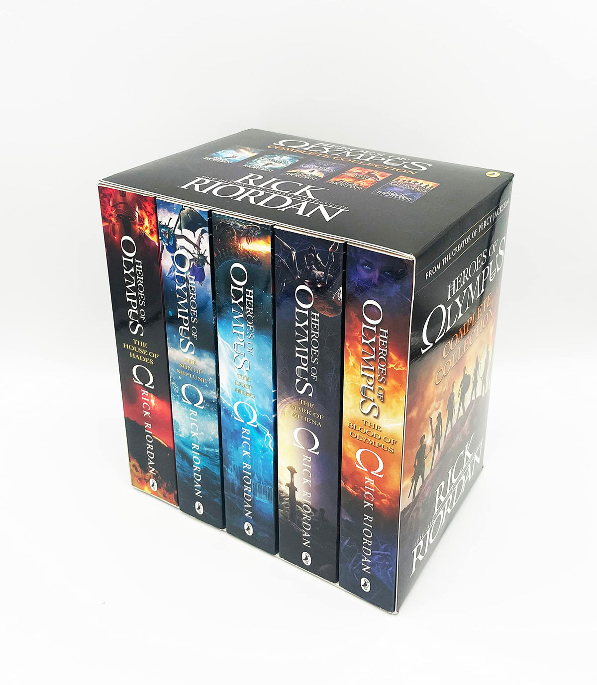 RICK RIORDAN: HEROES OF OLYMPUS COMPLETE COLLECTION – The Lost Hero, Son of Neptune, Mark of Athena, House of Hades & Blood of Olympus | Epic Mythology Adventure Series