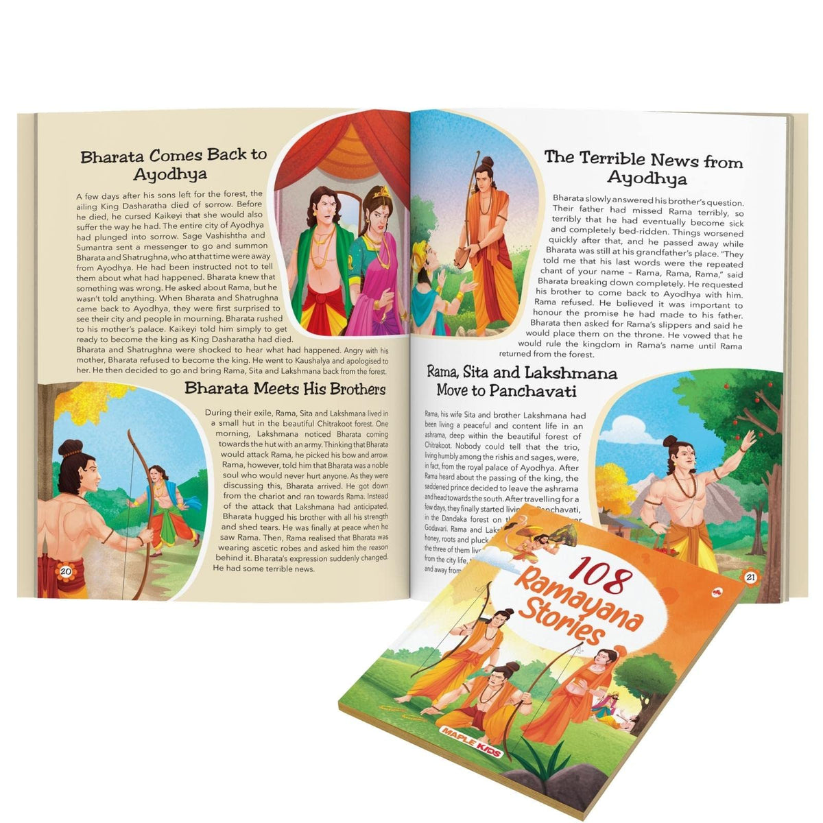 108 Ramayana Stories (Illustrated) - Story Book for Kids - English Short Stories - Epic of India - Bedtime Children Stories - 3 to 10 Years Old Children - Read Aloud to Infants, Toddlers