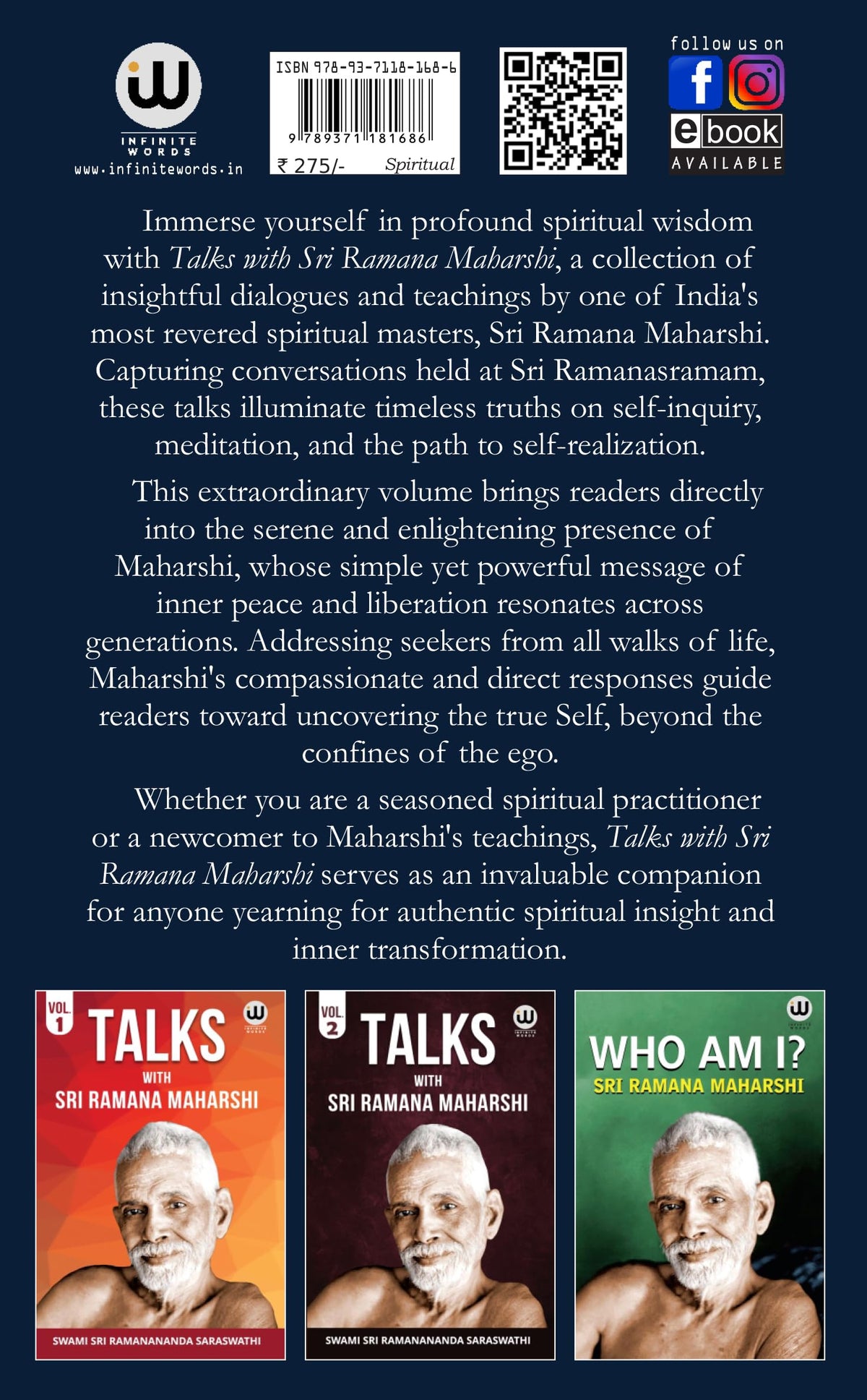 Talks With Sri Ramana Maharshi Volume 1 | Talks With Sri Ramana Maharshi Volume 2 | Talks With Sri Ramana Maharshi Volume 3 | Who Am I? | Sri Ramana ... ???? ?? ??? ???? ???? ??? ?????? ??? ?????? I