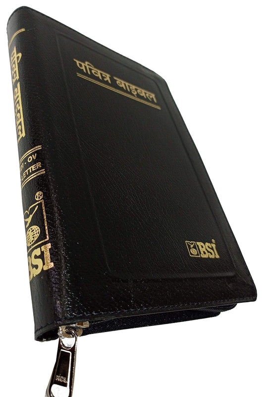 Holy Bible Hindi (Red Letter Edition) Zip Golden Edge Contains Old and New Testament BSI