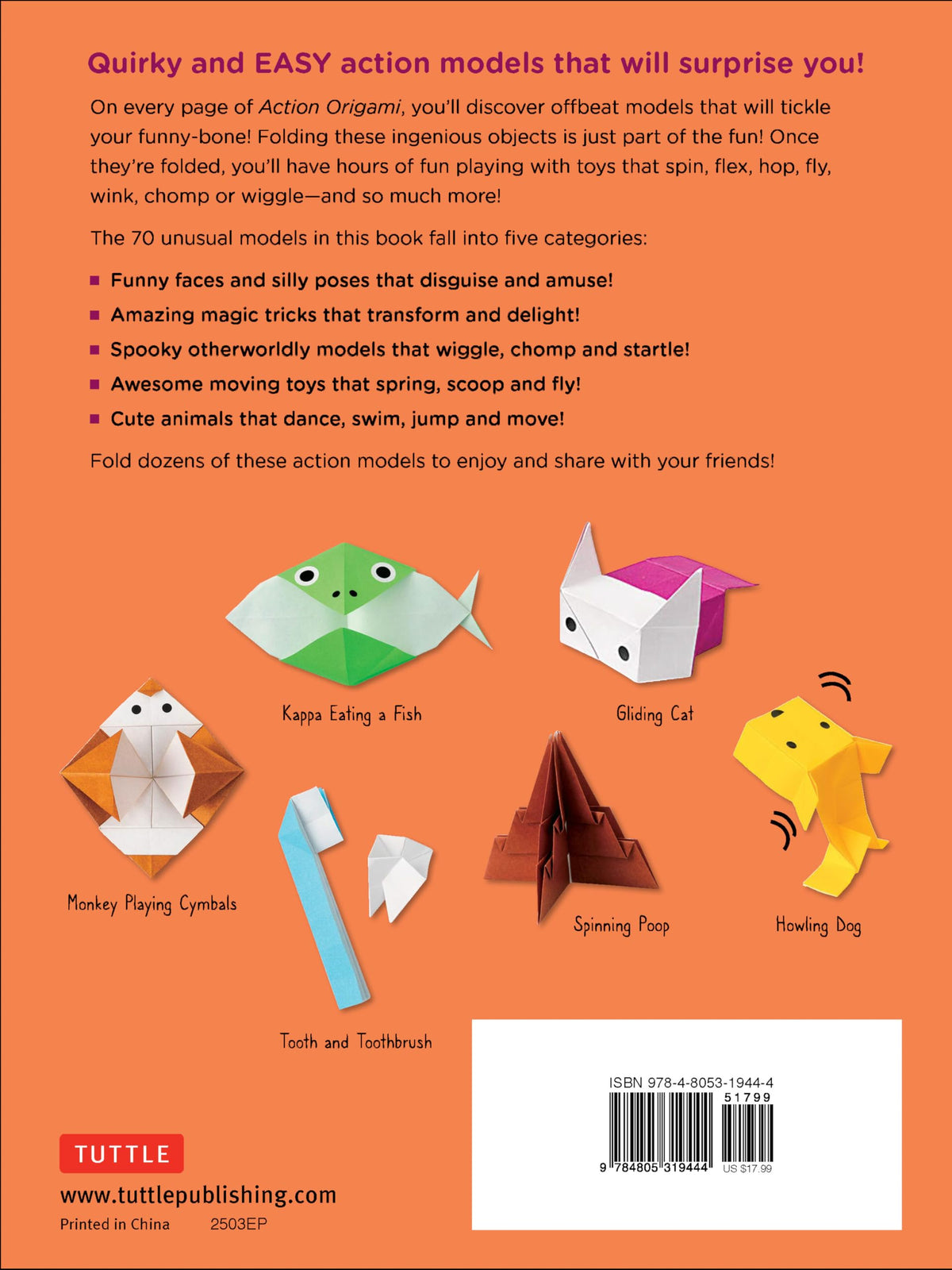Action Origami: Paper Toys That Fly, Hop, Twirl, Shake and Surprise!