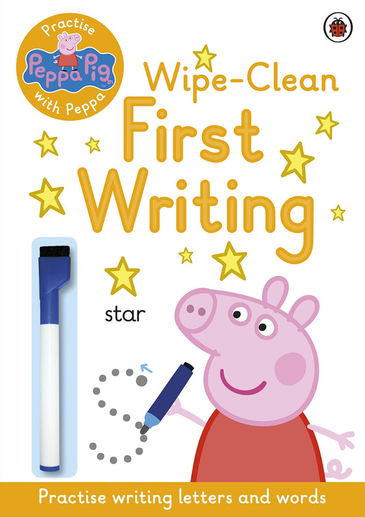 Peppa Pig: Practise with Peppa: Wipe-Clean First Writing by Peppa Pig (Author) book cover