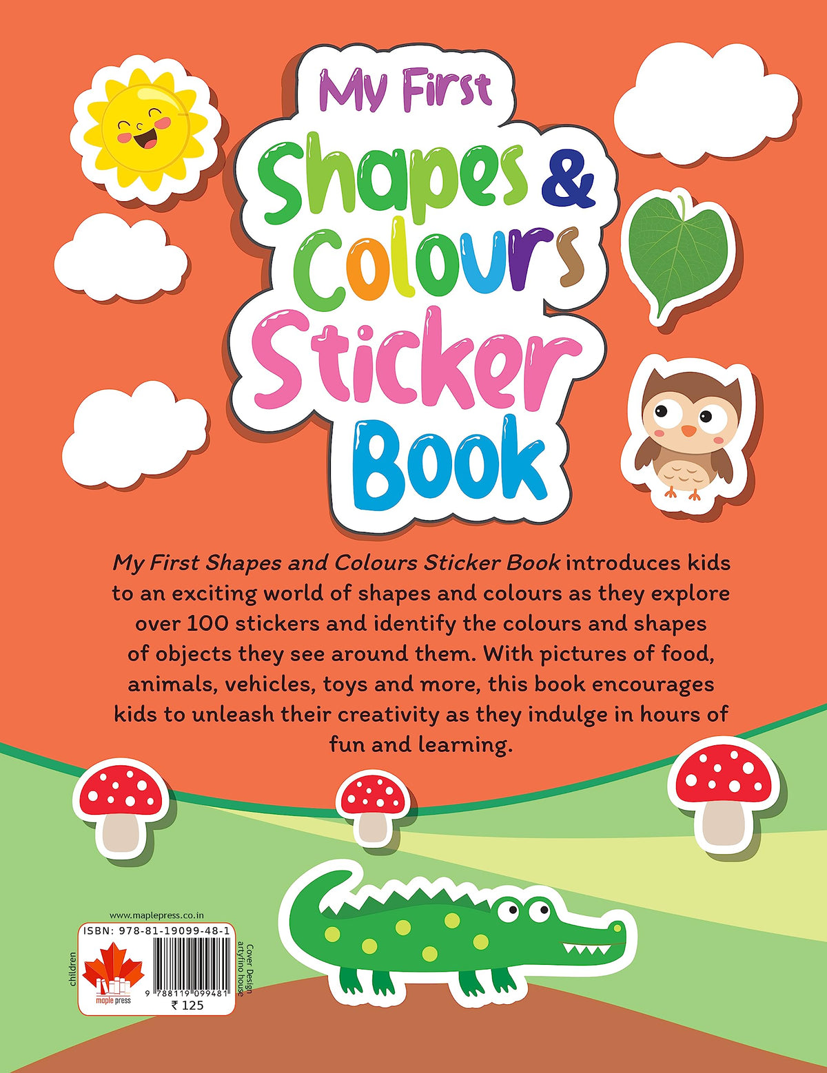 My First Sticker Book - Shapes and Colours - Activity Book for Kids with 100+ stickers - Age 3+