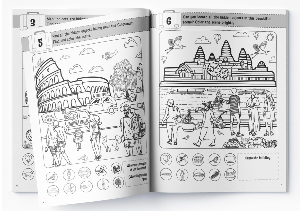 Lots to Spot On The Holiday: Search, Find and Color Activity Book