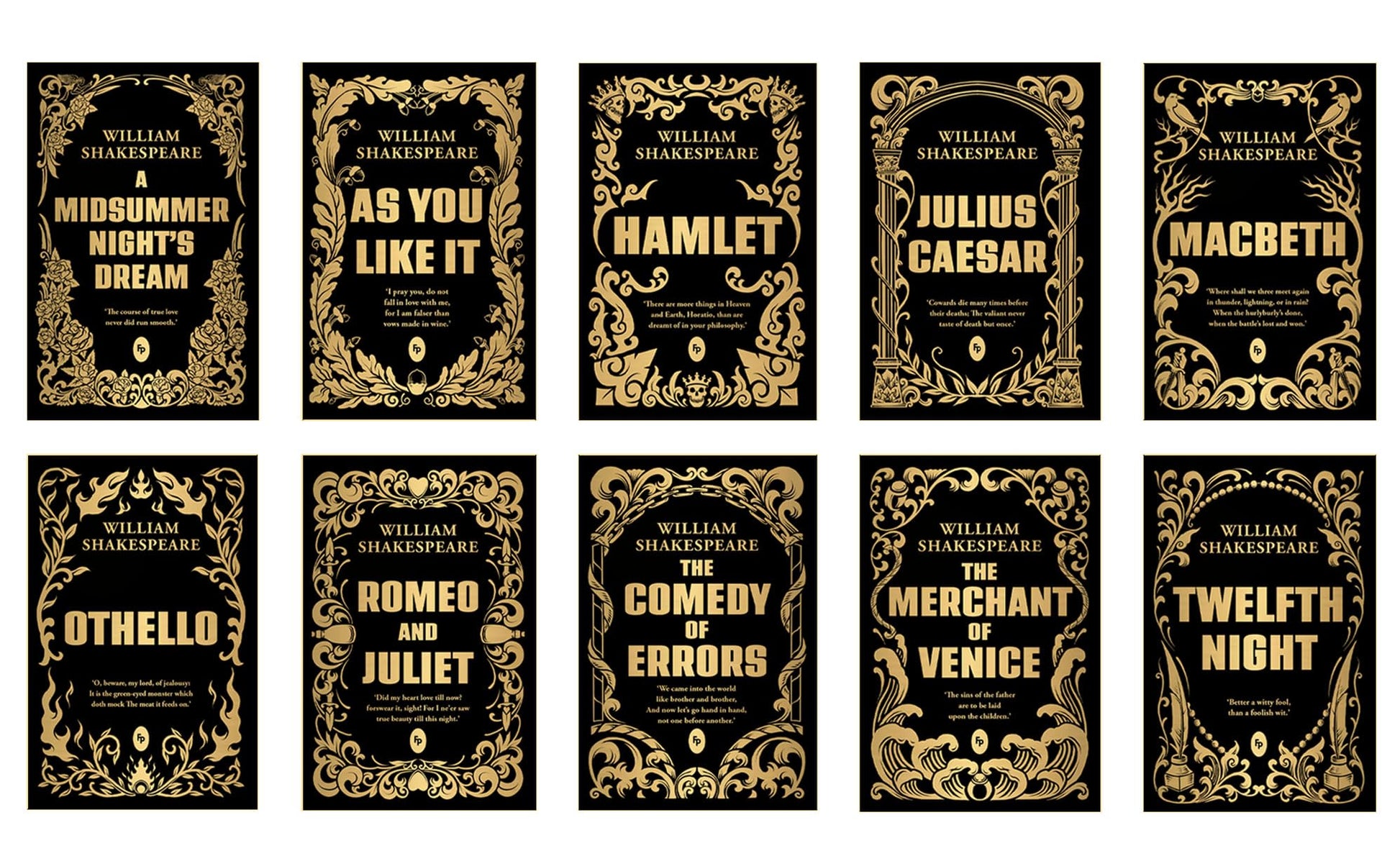 Greatest Works of William Shakespeare (Boxed Set of 10) book cover